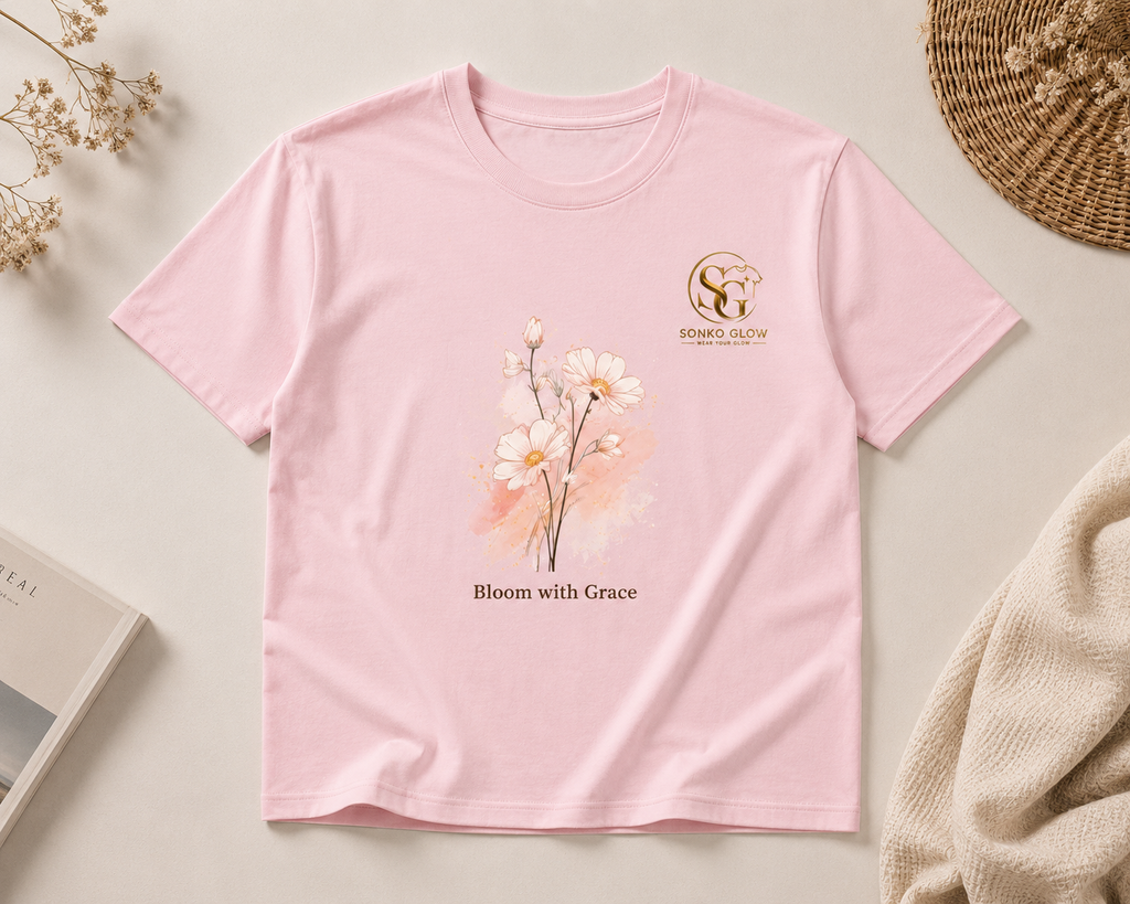 Bloom with Grace Floral Graphic T-Shirt