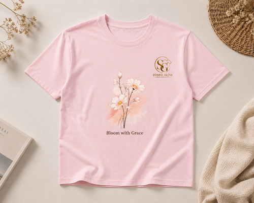 Bloom with Grace Floral Graphic T-Shirt